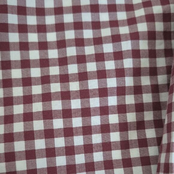 Lacoste Burgundy and White Checkered Shirt - Picture 15 of 16